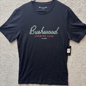 Travis Mathew Bushwood Country Club Shirt Men Small Black Golf Caddyshack‎ NEW